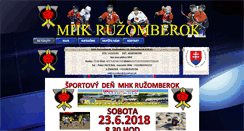 Desktop Screenshot of hokejrbk.sk