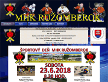 Tablet Screenshot of hokejrbk.sk